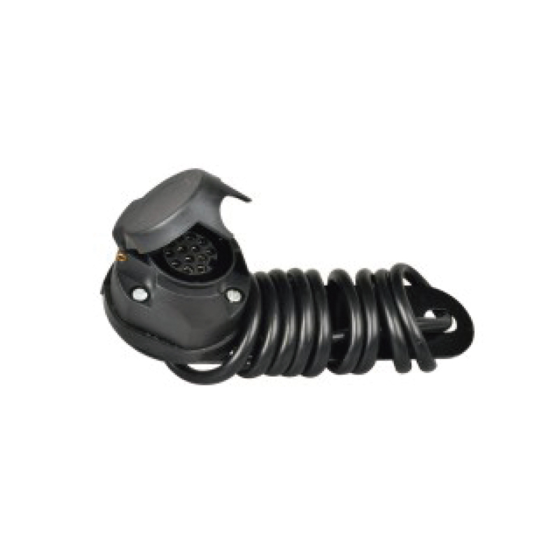 13Pin Plastic Socket cum lamina metallica, cable longitudo 1.6m, 8x0.75mm² pro Reference JH010-B.