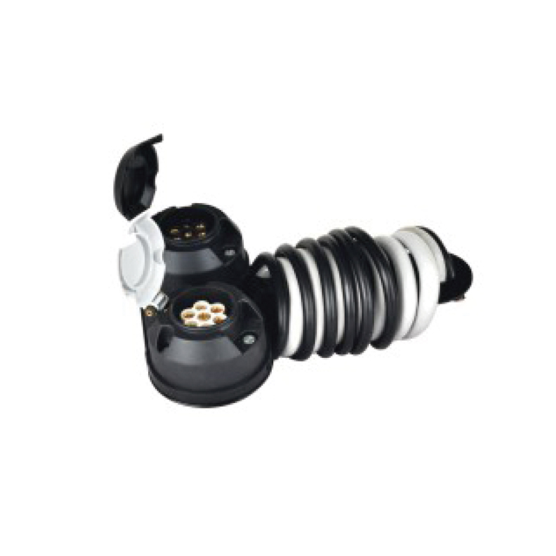 7Pin N S CAVUS cum metallo, lamina, cable longitudine 1.6m, nigra 1x.5+6x1.5mmm2, griseo 7x0.75mm² pro Relatione JH010-C